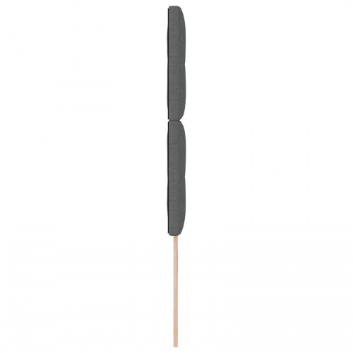 LED-sengegavl mørkegrå 100 cm - stof