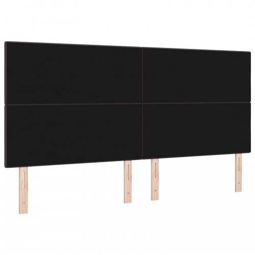 LED sengegavl med RGB LED-lysstrimler 200 cm mørk brun stof