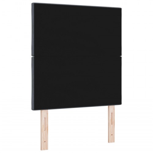 LED sengegavl mørkegrå 80 cm - fløjl