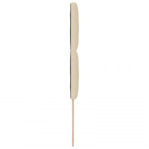 LED-sengegavl i stof - creme