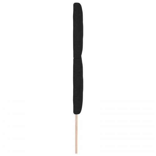 LED-sengegavl i stof - sort 180 cm