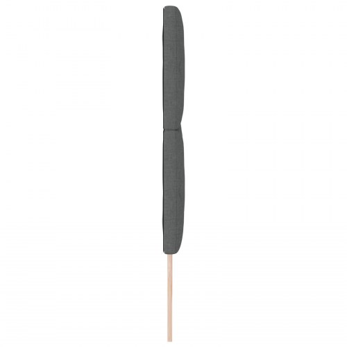LED-sengegavl i gråt stof - 200 cm
