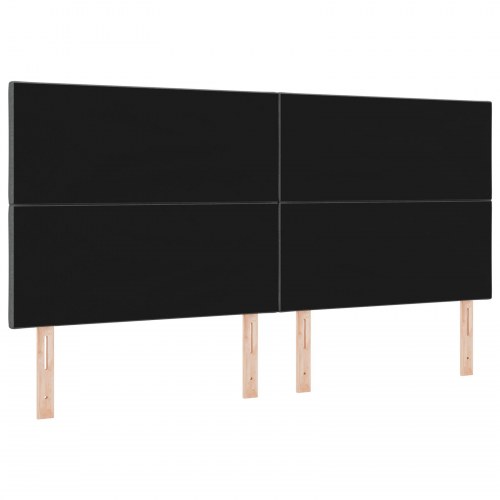 LED-sengegavl i gråt stof - 200 cm