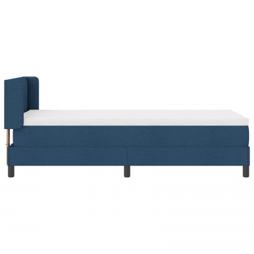 Kontinentalseng med madras Blå 200 x 90 cm Polyester
