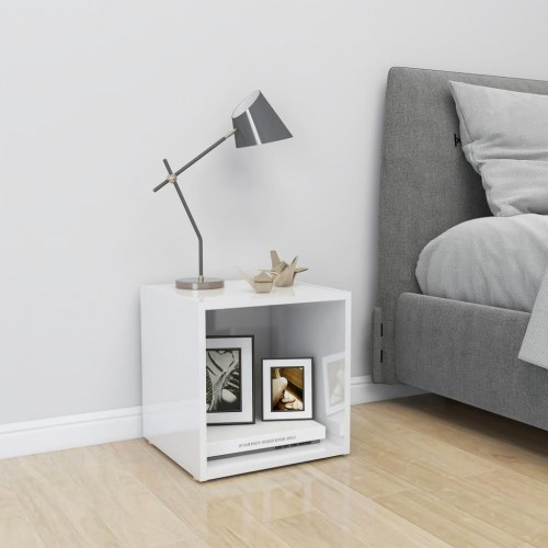 Tv-skab 37x35x37 cm spånplade hvid højglans