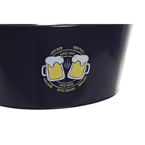 Isspand Gul Multifarvet Marineblå Træ Metal 51 x 30 x 18,5 cm