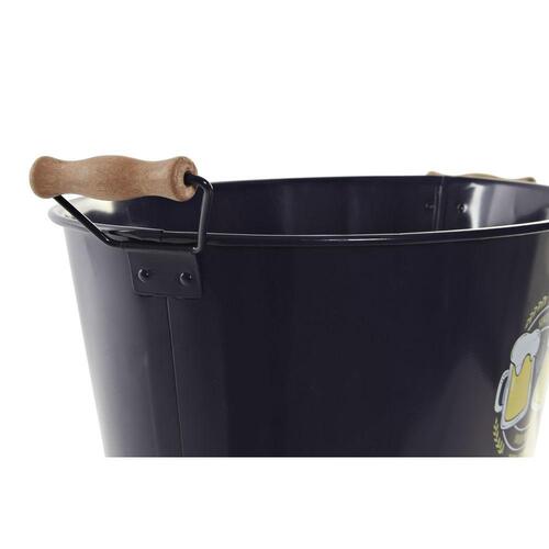 Isspand Gul Multifarvet Marineblå Træ Metal 51 x 30 x 18,5 cm