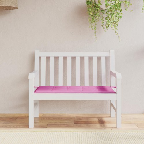 Stole- og bænkepude i oxford - lyserød 100 × 50 × 3 cm