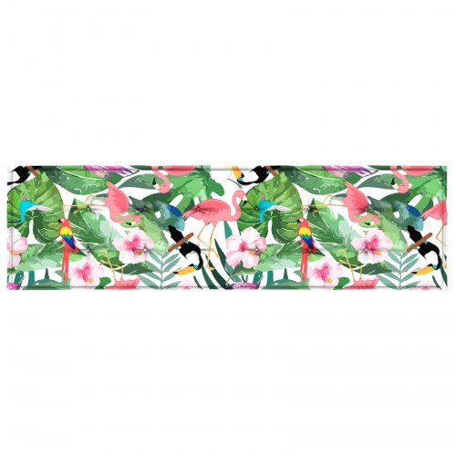 Bænkepude blomstret - flerfarvet 150 × 50 × 3 cm i Oxford-stof