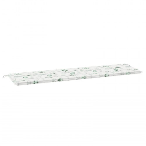 Bænkepude med bladmønster - Oxford-stof 150 × 50 × 3 cm