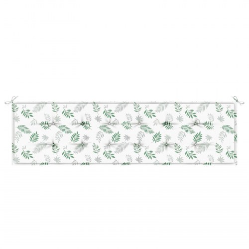 Bænkepude med bladmønster - Oxford-stof 150 × 50 × 3 cm